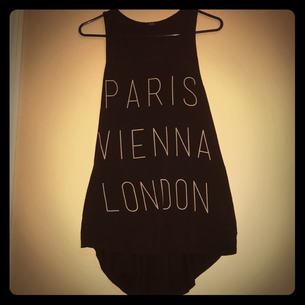 ISSI Black Long Tank Top
